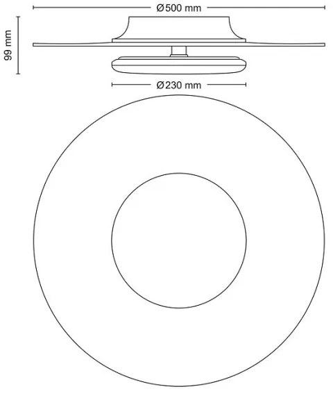 Plafonieră LED dimabilă GARNET SCENE SWITCH LED/40W/230V 4000K Philips
