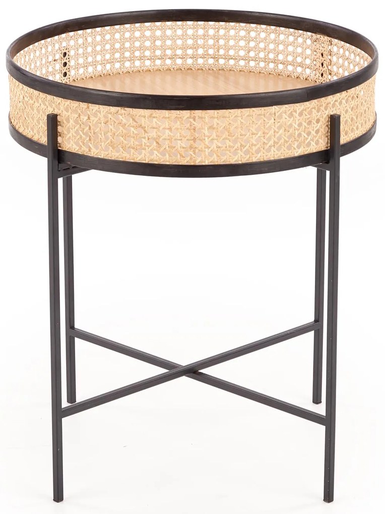 Masuta de cafea Rattan Natural, LANIPA 50x55 cm