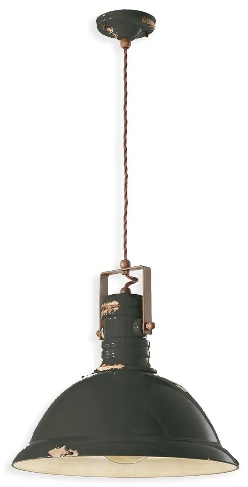 Lustra design retro realizata manual din ceramica INDUSTRIAL