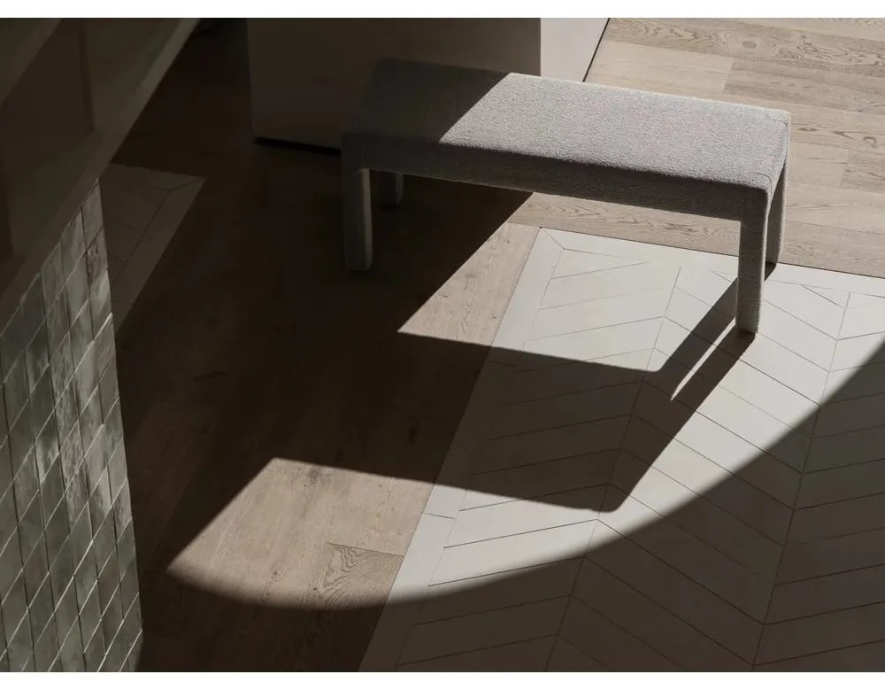 Bancă bej cu tapițerie din stofă bouclé Sitta – Blomus