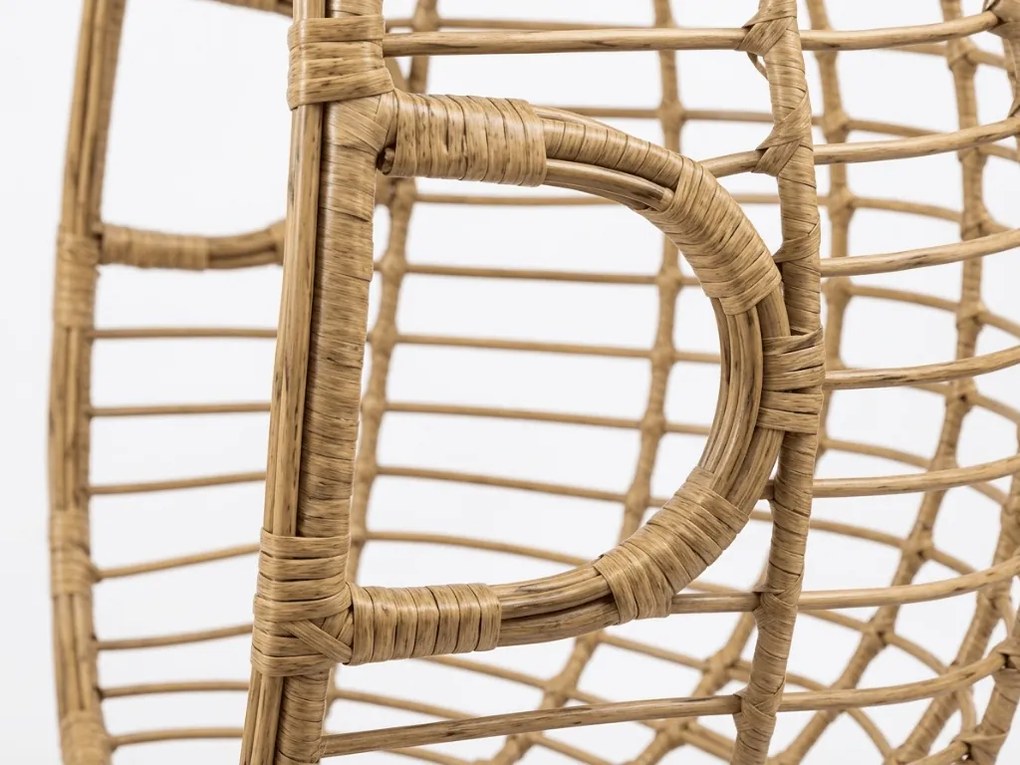 Scaun suspendat BORNEO cu suport, maro