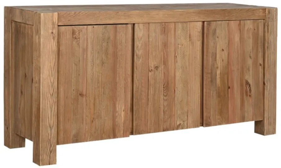 Bufet, natur, din lemn de pin reciclat, Rustique