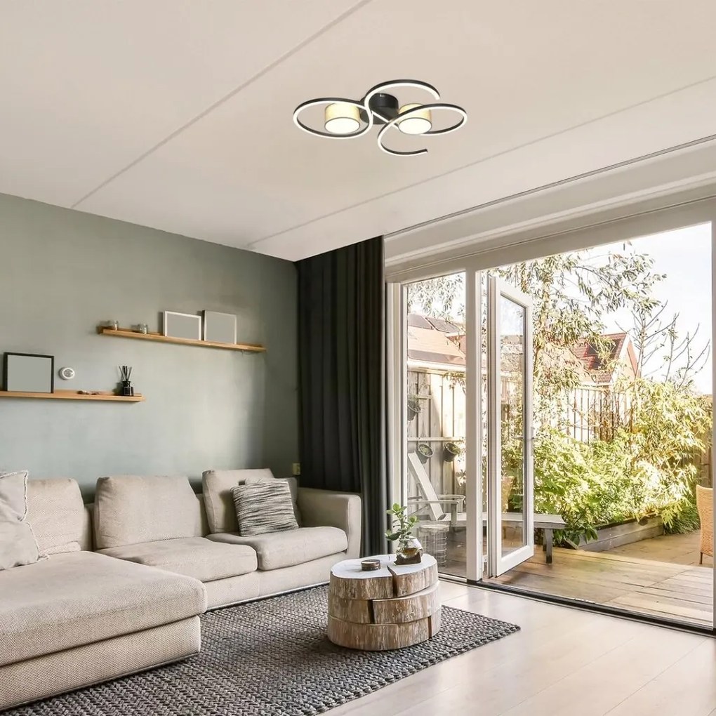 Plafoniera, Lustra LED aplicata moderna Shiena