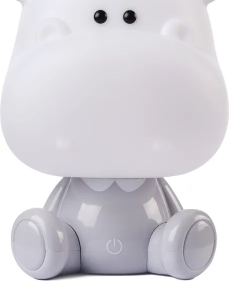 ONLI - Lampă de veghe LED reglabilă PUPPIES LED/3W/230V 25 cm hipopotam/gri