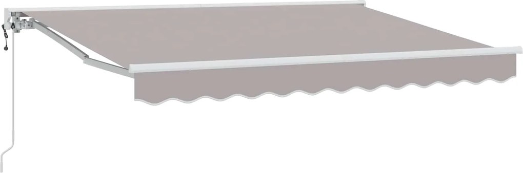 vidaXL Cort electric retractabil Gri deschis 3,5 x 2,5 m