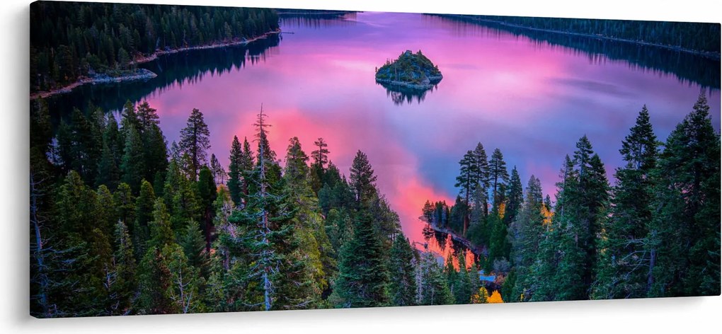 Tablou - Lacul Tahoe, Sierra Nevada, California, SUA (120x50 cm)