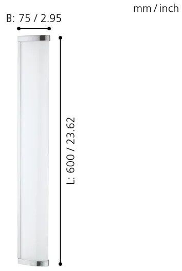 Eglo 94713 - Aplică LED pentru baie GITA 2 LED/16W/230V IP44