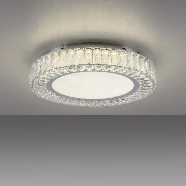 JUST LIGHT. 15222-17 - Plafonieră LED KULUNKA LED/46W/230V crom