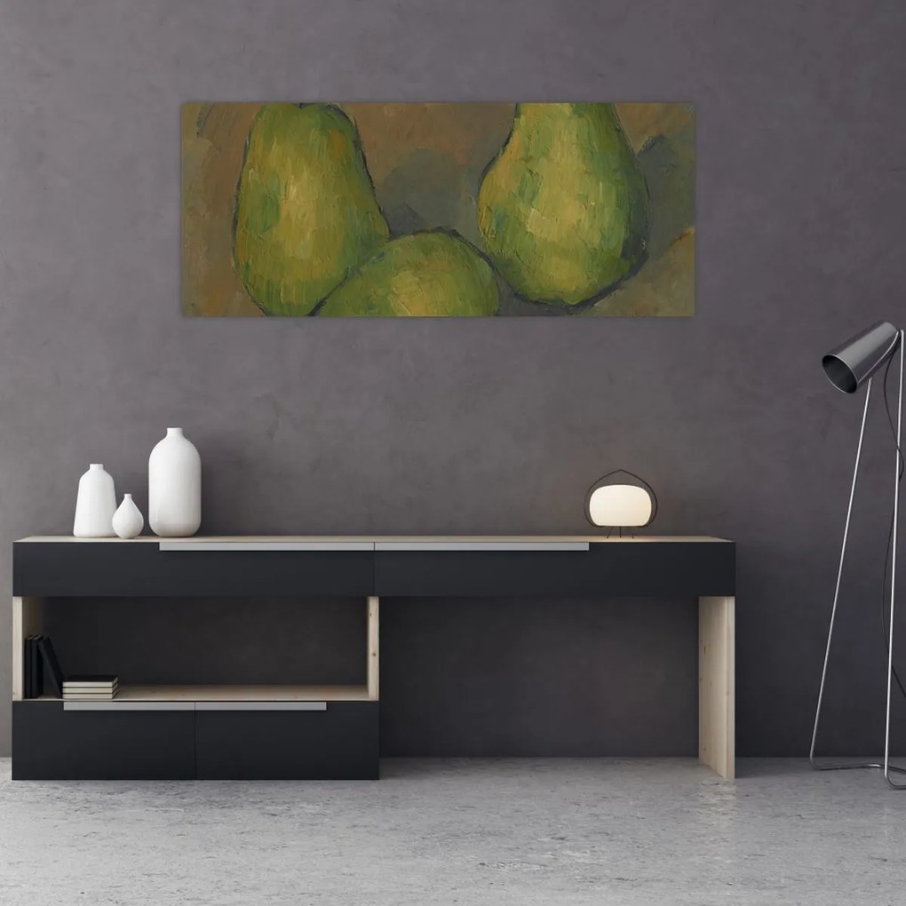 Tablou - Paul Cézanne, Three Pears, reproducere (120x50 cm)