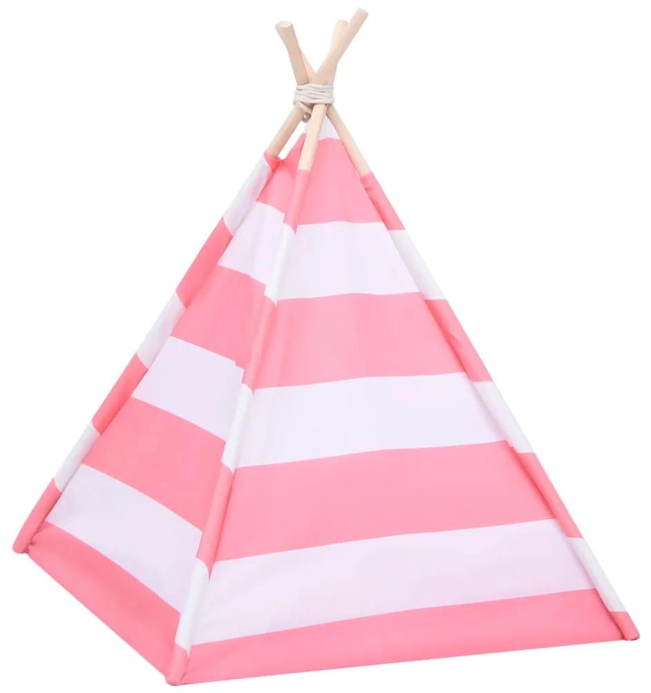 Cort pentru pisici tipi cu sac coaja piersica, 60x60x70 cm, dungi pink striped, 60 x 60 x 70 cm