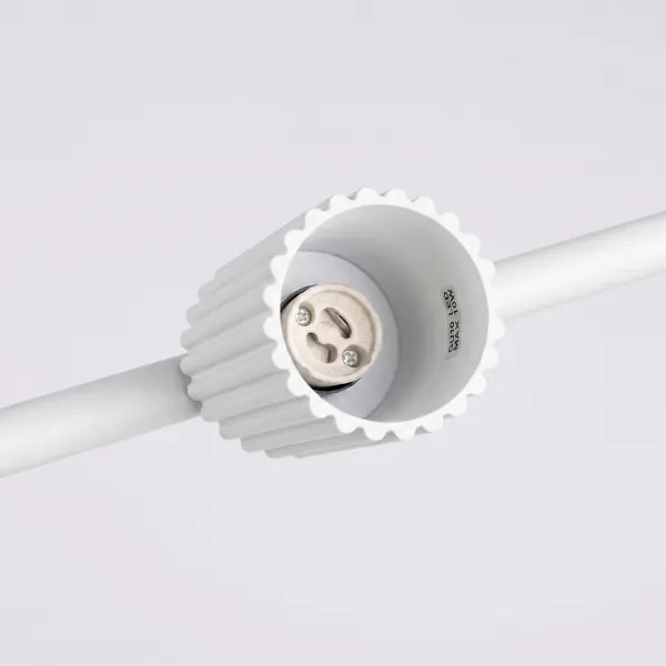 Sollux SL.2711 - Lustru suspendat pe cablu KARBON 4xGU10/10W/230V alb