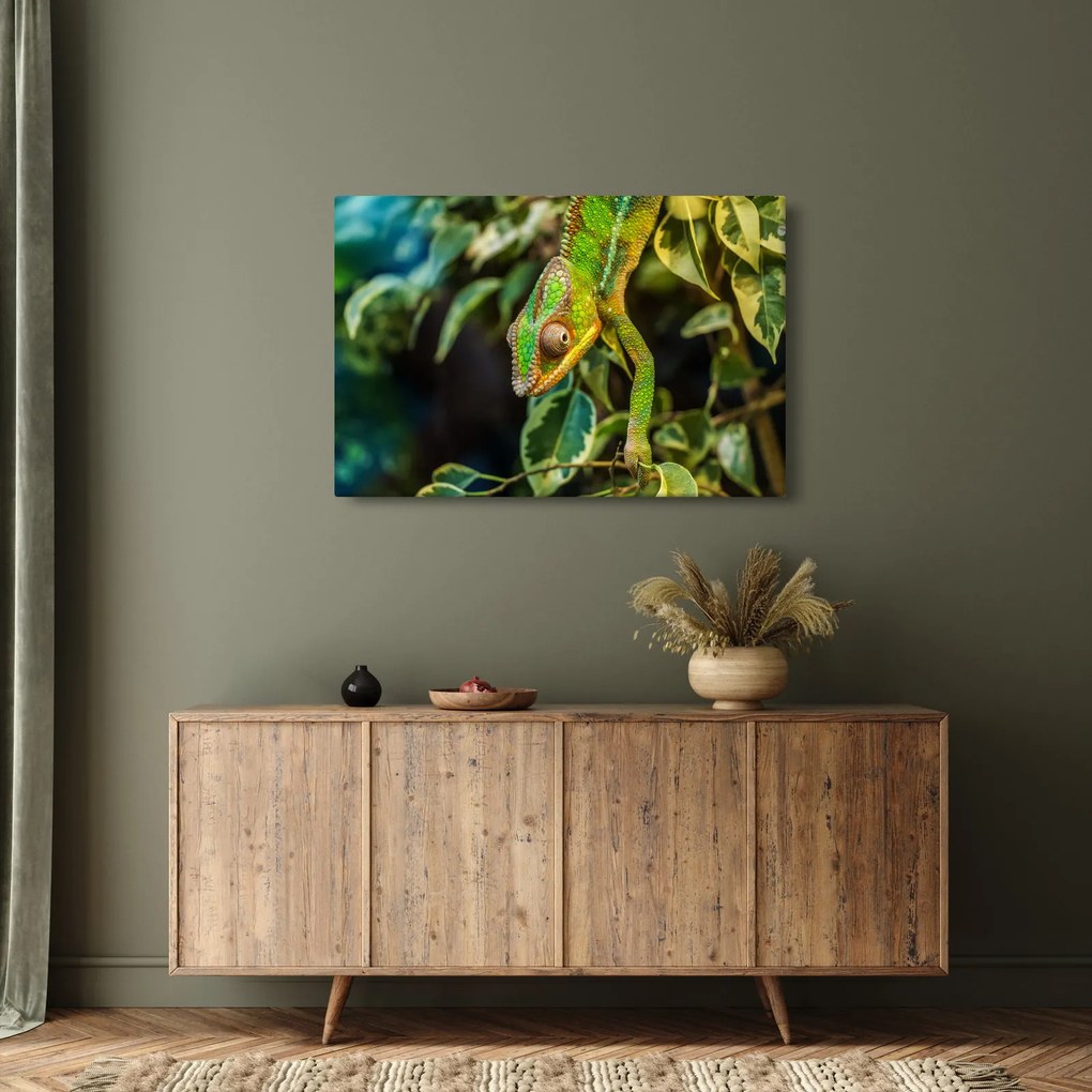 Tablou cu cameleon (90x60 cm)