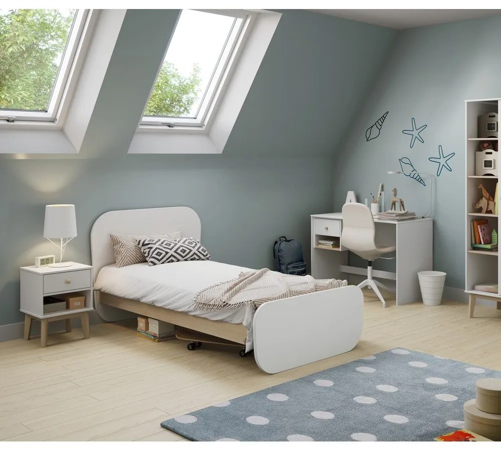 Noptieră de copii albă Esteban – Marckeric