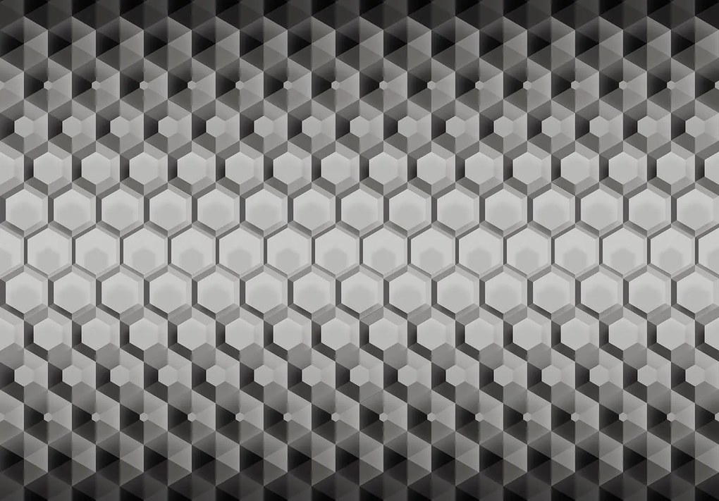 Fototapet - 3D hexagon (152,5x104 cm), în 8 de alte dimensiuni noi