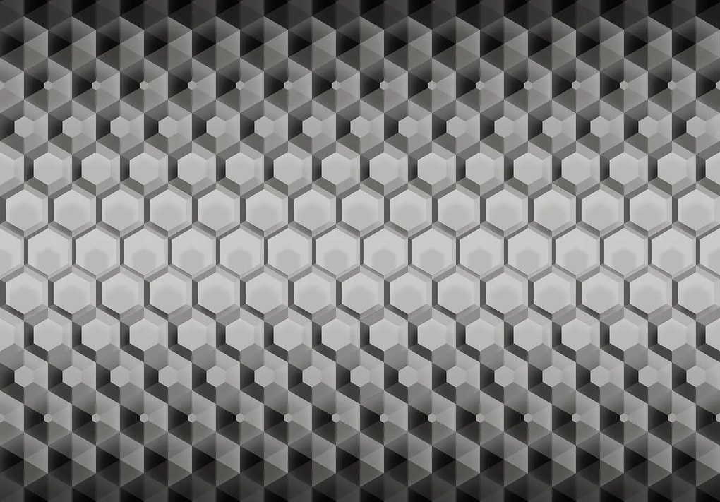 Fototapet - 3D hexagon (152,5x104 cm)