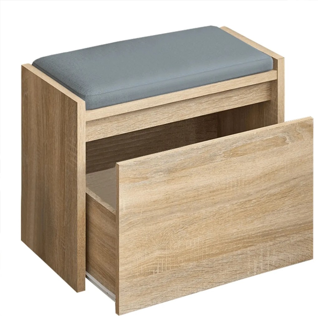 Pantofar BERGI, stejar sonoma, DTD laminat, 60x30x45 cm