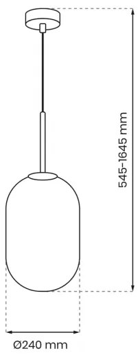 Lustră pe cablu ALIAS 1xE14/40W/230V d. 24 cm auriu