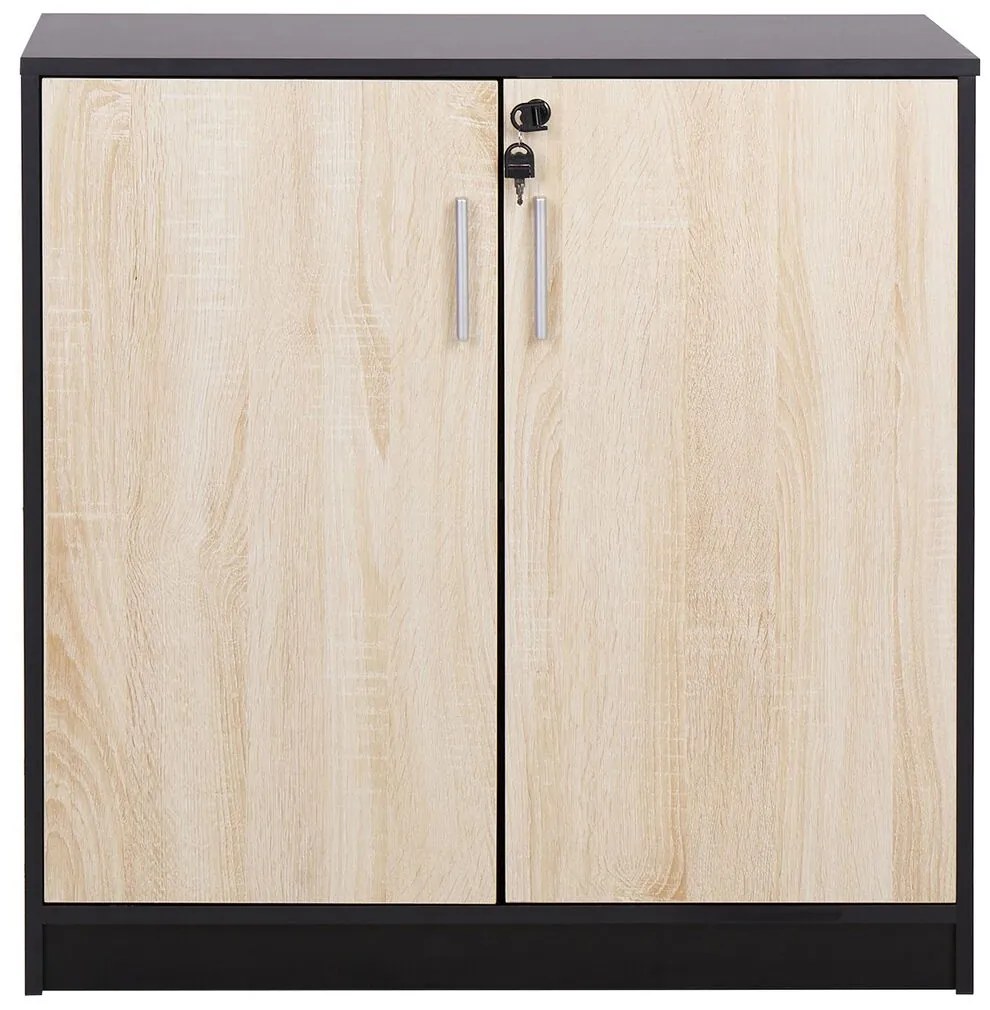 Dulap Zirkone (Negru + lemn deschis) . 1076654