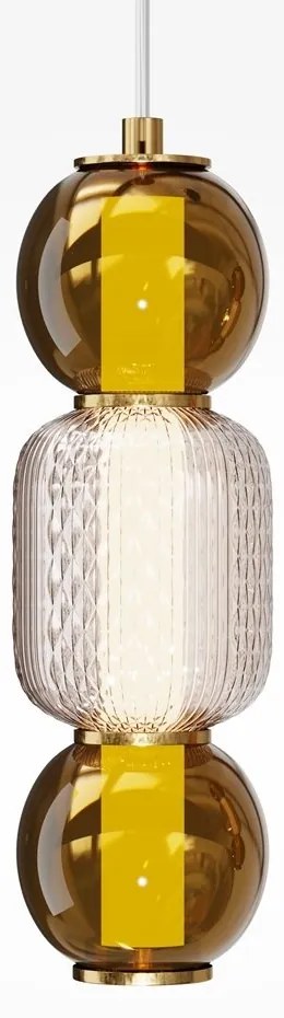Pendul LED design modern decorativ Drop auriu
