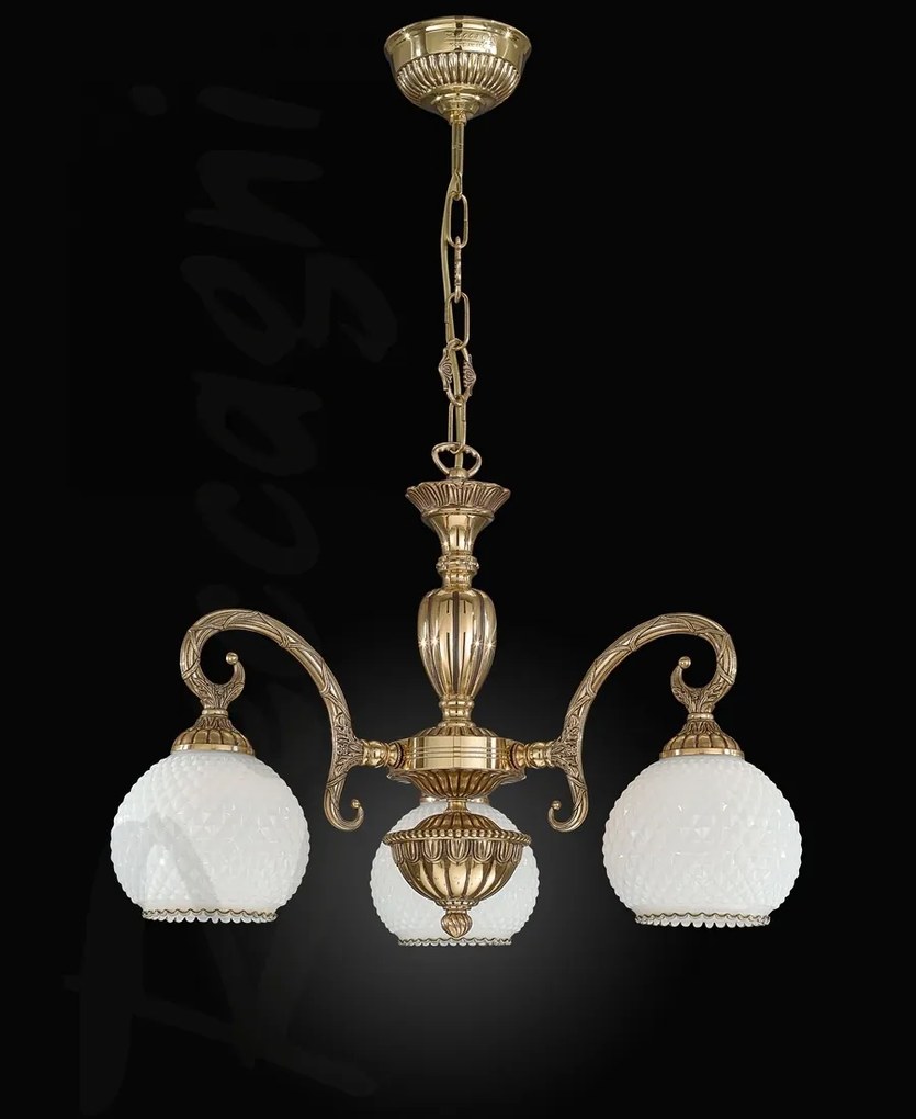 Candelabru din alama cu 3 brate design italian 8500