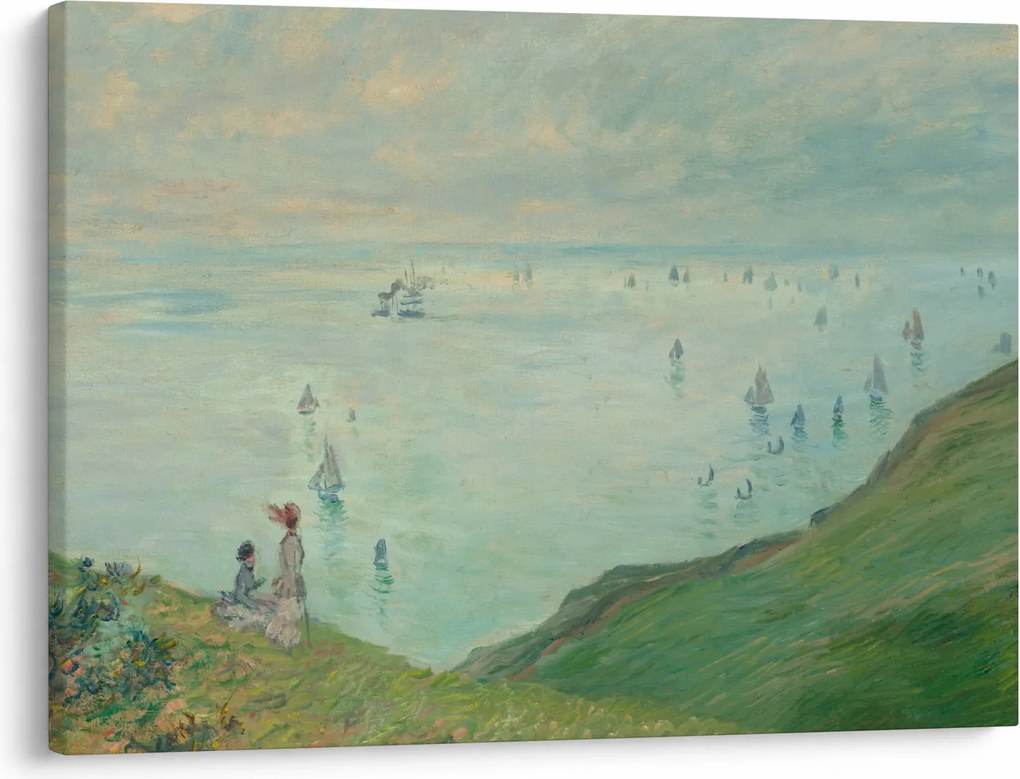 Tablou - Henri Fantin-Latour, Cliffs at Pourville, reproducere (70x50 cm)