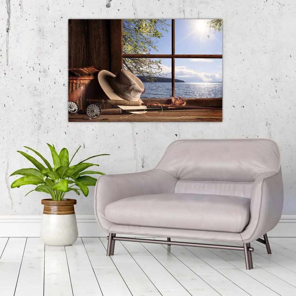 Tablou - Echipament de pescuit (90x60 cm)