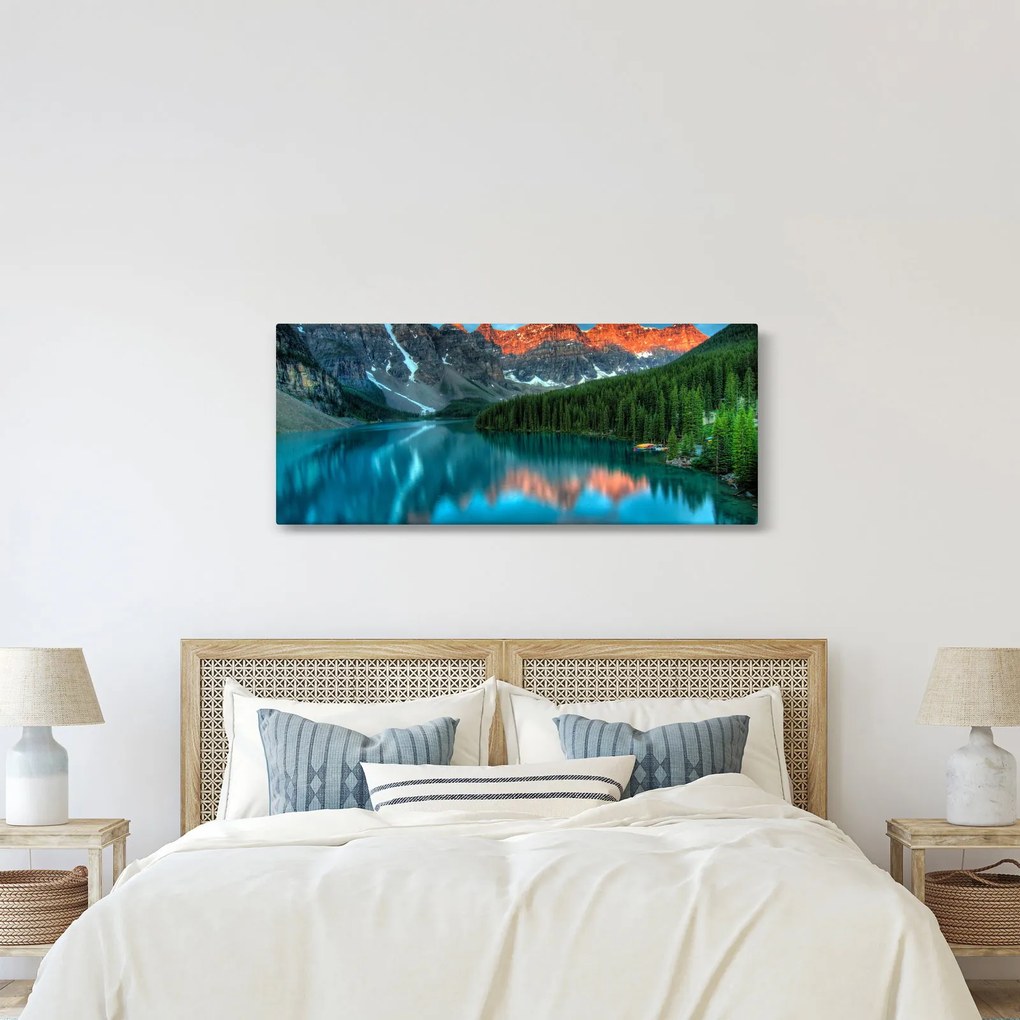 Tablou - Lac turcoaz (120x50 cm)