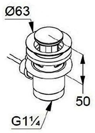 Baterie lavoar crom lucios, ventil inclus, 115 mm, Kludi Pure  Easy 115x125 mm, Cu ventil