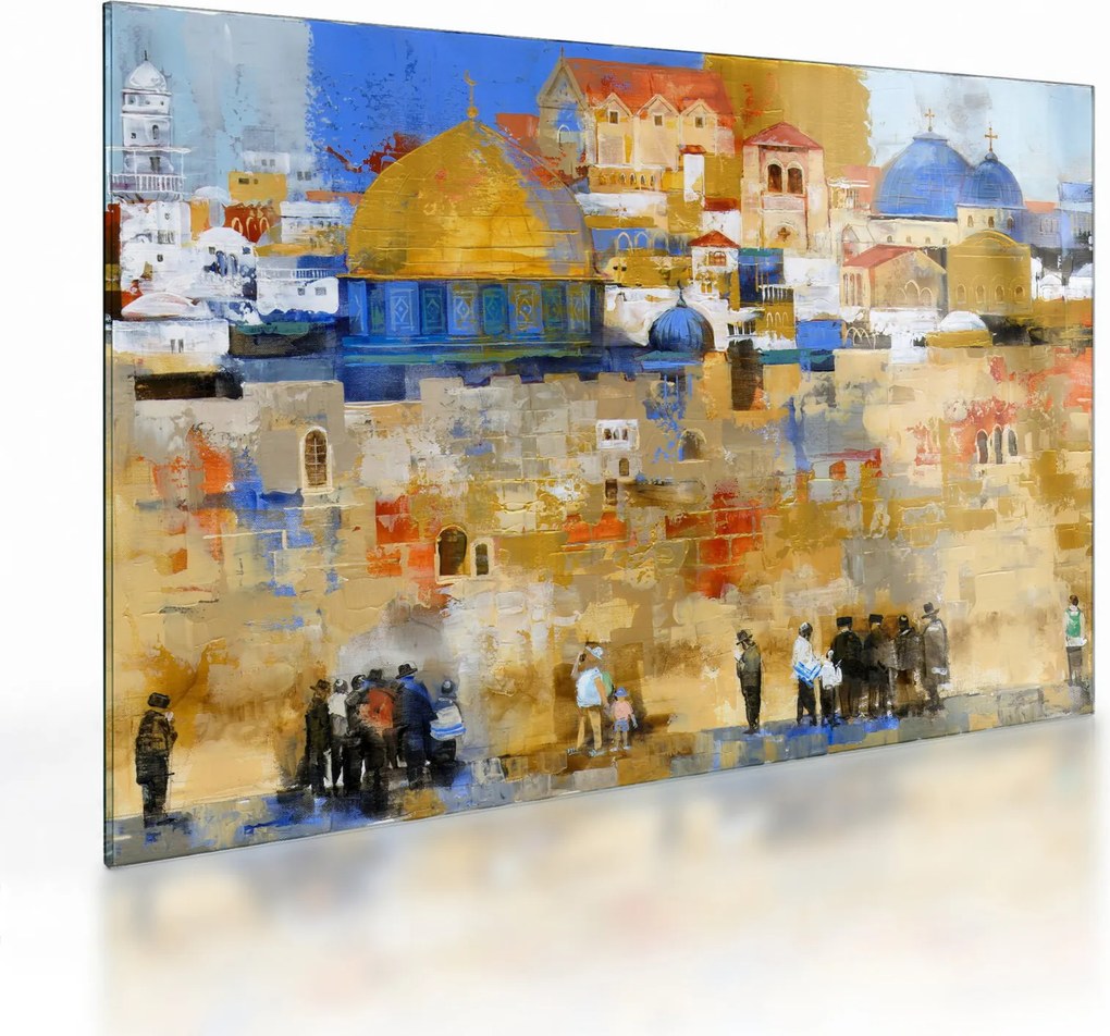 Tablou pe sticlă - Zidul plângerii, Ierusalim, Israel (70x50 cm)