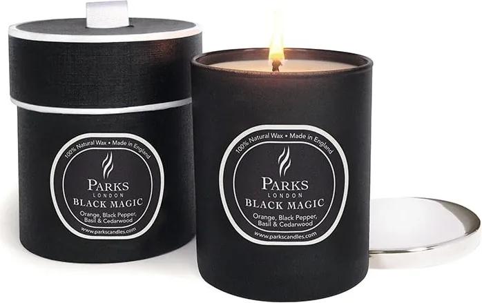 Lumânare parfumată Magic Candles, aromă portocală, piper negru și cedru, 50 ore