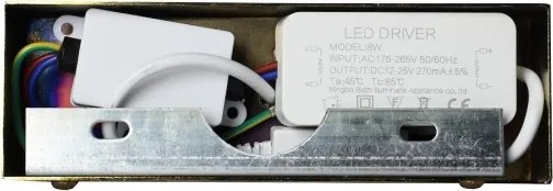 Aplica LED KLIMT pentru oglindă de baie, 8W, 230V, 3000/4000/6000K, 40 cm, IP44, auriu