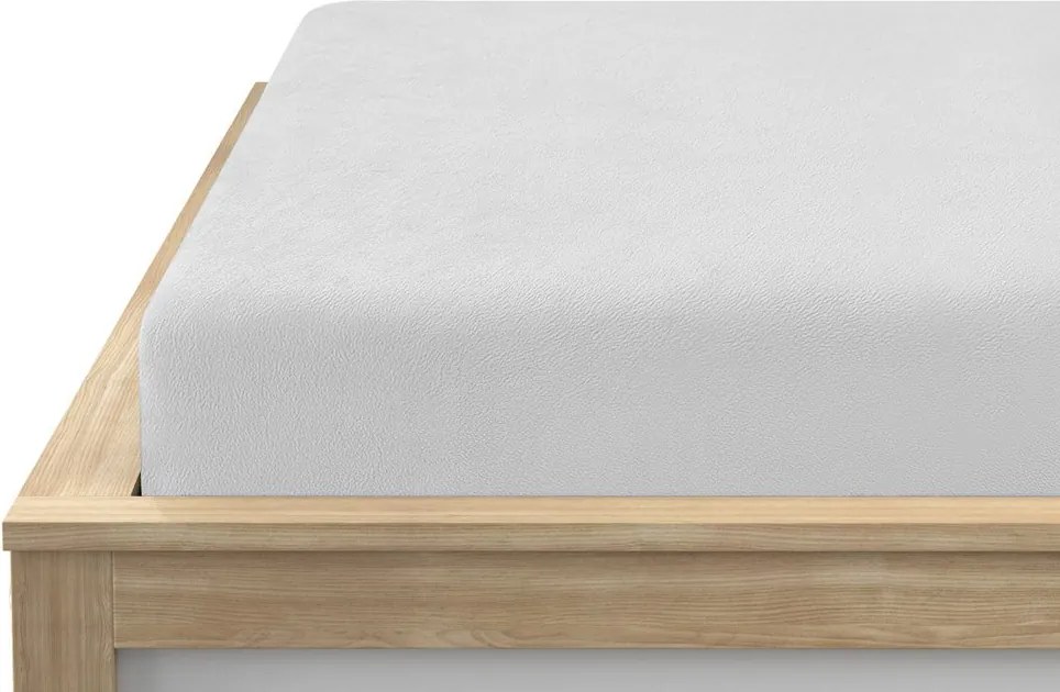 Set 2 buc Lenjerie cocolino CHRISTMAS TREE verde + cearsaf Cocolino microplus cu elastic SOFT 180x200 cm alb, pat dublu