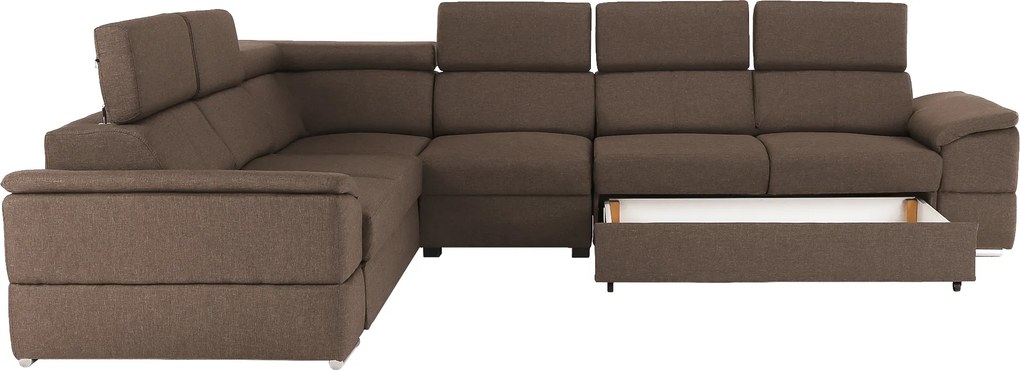 Colţar, gri-maro Taupe, SEGORIA LUX