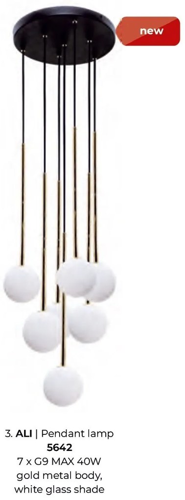 Lustra suspendata design modern Ali 7L