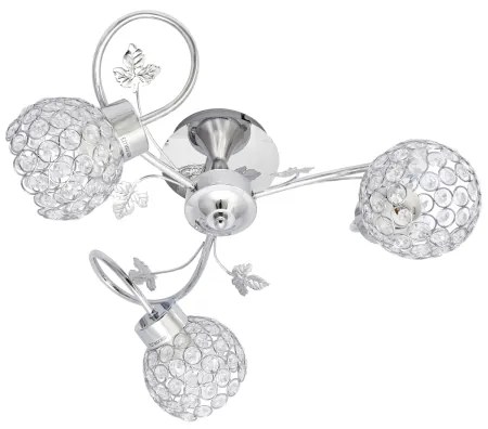 Lustră aplicată SOPHIA 3xE27/15W/230V crom lucios/transparent