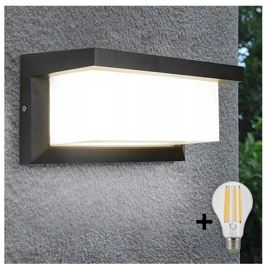 Aplică LED de exterior NEELY 1xE27/9W/230V 4000K IP54 antracit