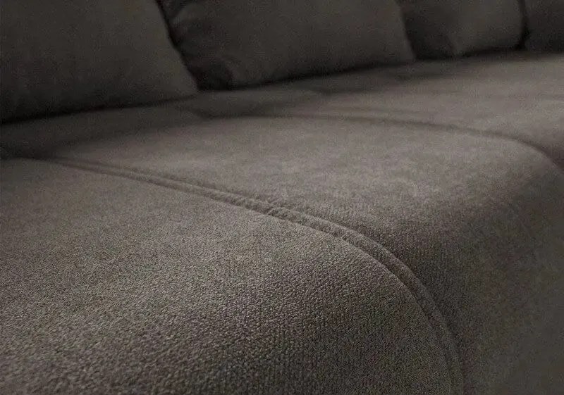 Colțar extensibil dumonde cu ladă de depozitare si sezut confortabil din spuma high-density, Loana Enjoy Kaki 270x185 cm