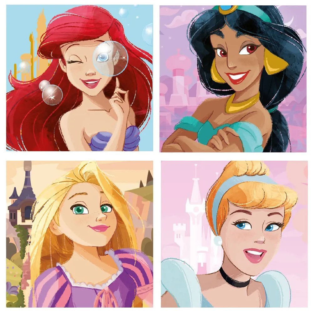 Prințesele Disney depozitare jucării 30×30×30 cm