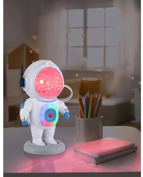 Lampă LED RGB de masă Globo 28084 COSMO LED/6W/5V alb astronaut