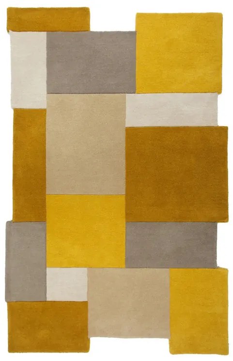 Covor Collage Galben Ochre/Natural 90X150 cm, Flair Rugs