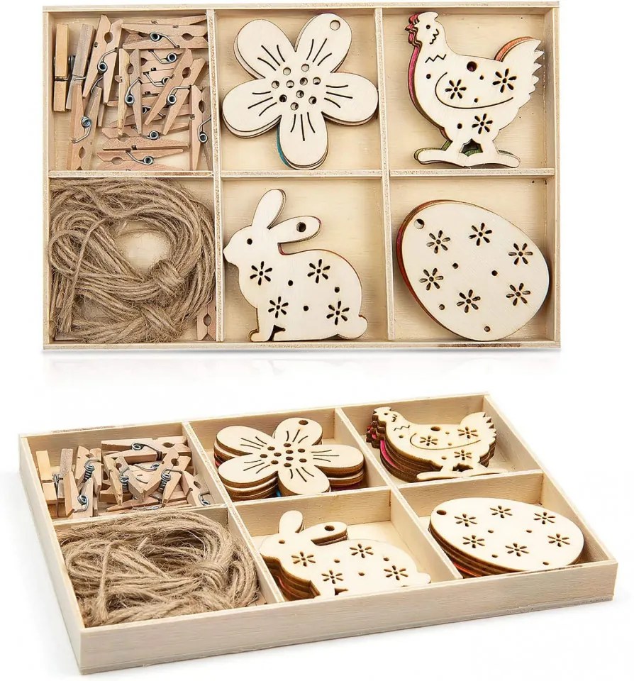 Set de 20 forme pentru Paste Wodasi, lemn, natur