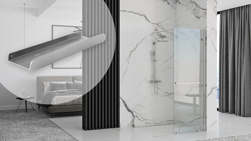 Raft pentru baie SF03 45cm otel periat