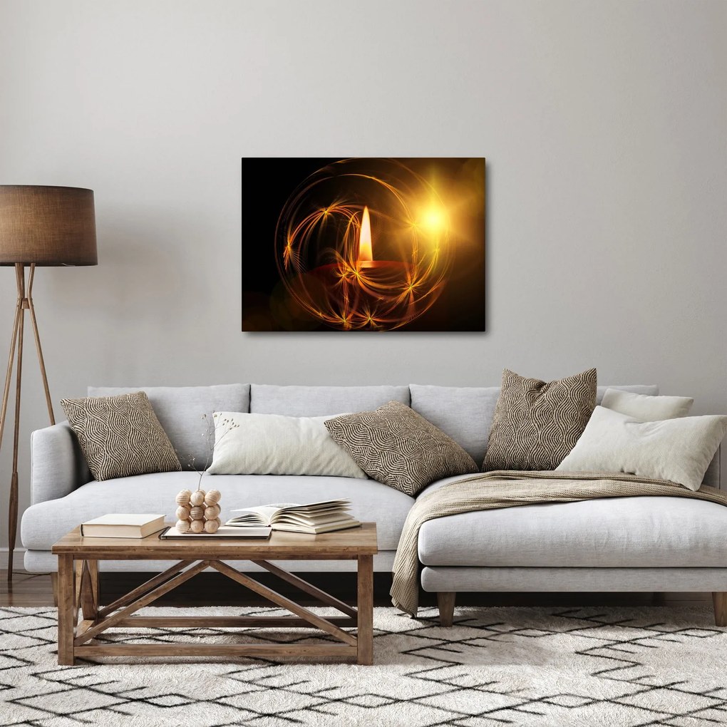 Tablou cu lumânare (70x50 cm)