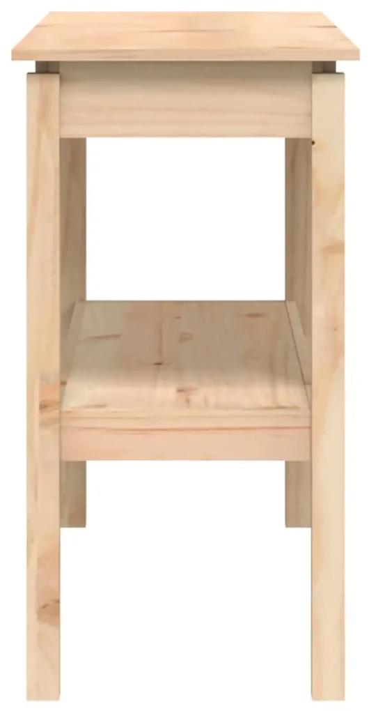 Masa consola, 110x40x75 cm, lemn masiv de pin Maro, 110 x 40 x 75 cm, 1