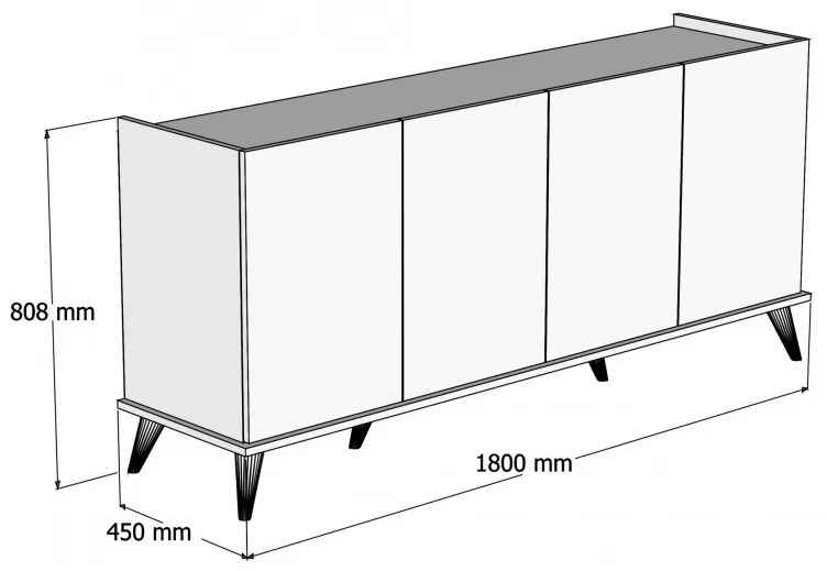 Consola Elegante 1602 Alb