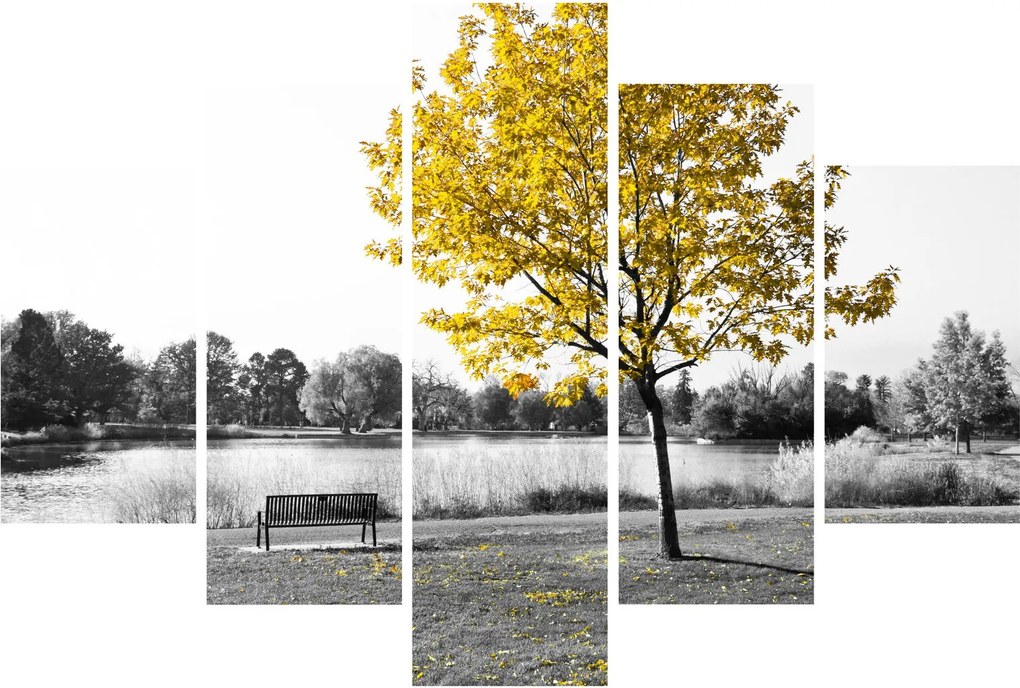 Tablou - relaxare în parc (150x105 cm)