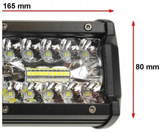 LED spot auto COMBO 120W 12-24V IP67, rezistent la apă