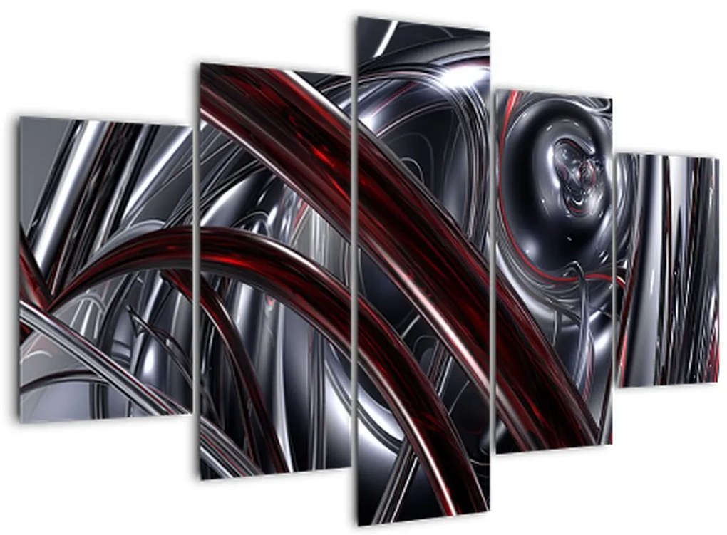 Tabloul cu abstracție în gri (150x105 cm)
