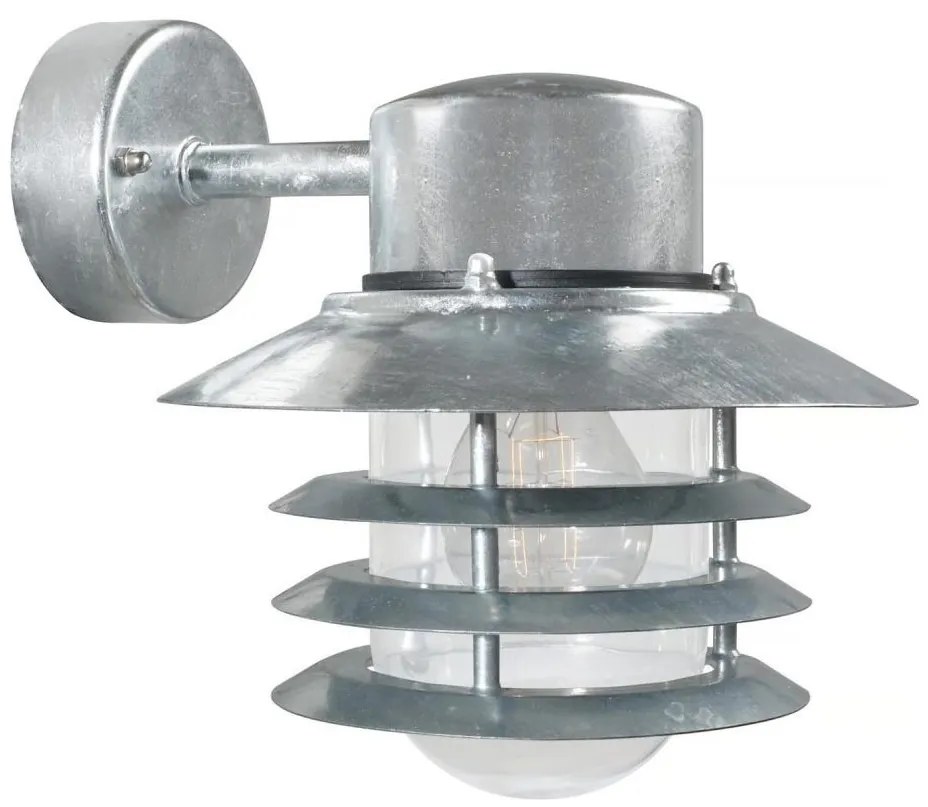 Nordlux - Lampă de perete pentru exterior VEJERS, 1xE27/60W/230V, IP54, argintie