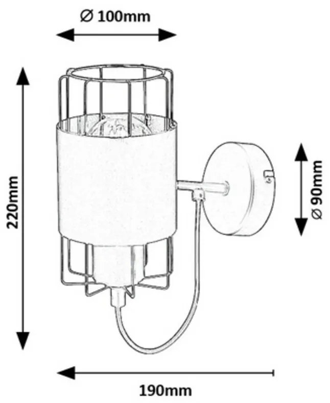 Lampă de perete Rabalux 3123 Dimitri